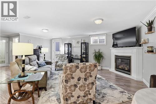 29 Chipman Avenue, Hamilton, ON - Indoor Photo Showing Living Room With Fireplace