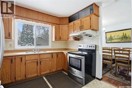 3165 Milton Street, Saskatoon, SK - Indoor Photo Showing Kitchen With Double Sink