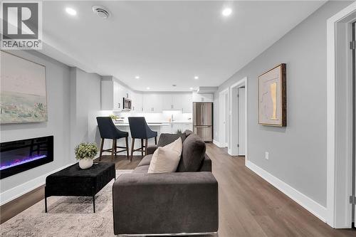 8 Chartwell Circle, Hamilton, ON - Indoor Photo Showing Living Room With Fireplace