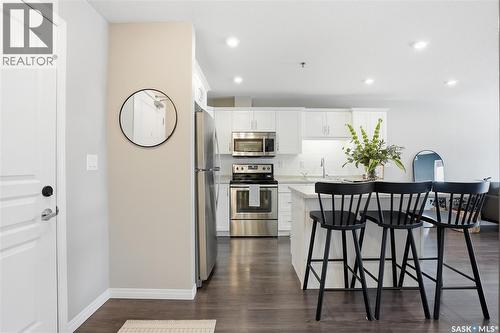 2105 104 Willis Crescent, Saskatoon, SK - Indoor Photo Showing Kitchen With Stainless Steel Kitchen