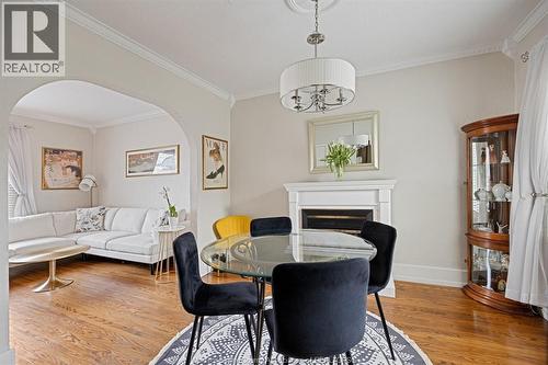 1276 Argyle, Windsor, ON - Indoor Photo Showing Dining Room With Fireplace