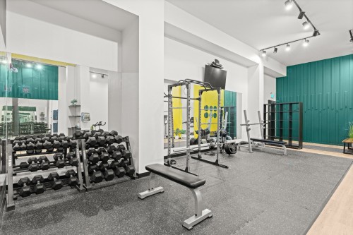 Exercise Room - 906-60  - 70 Rue Wellington S., Sherbrooke (Les Nations), QC - Indoor Photo Showing Gym Room