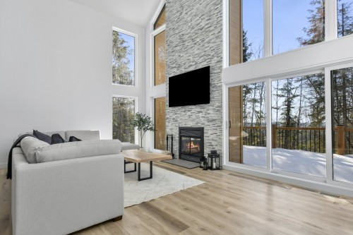 Salon - 7475 Ch. Beaulieu, Saint-Damien, QC - Indoor Photo Showing Living Room With Fireplace