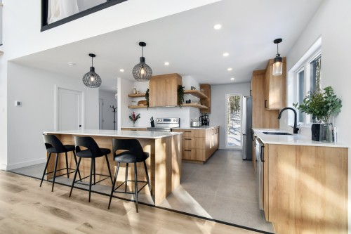 Cuisine - 7475 Ch. Beaulieu, Saint-Damien, QC - Indoor Photo Showing Kitchen With Upgraded Kitchen