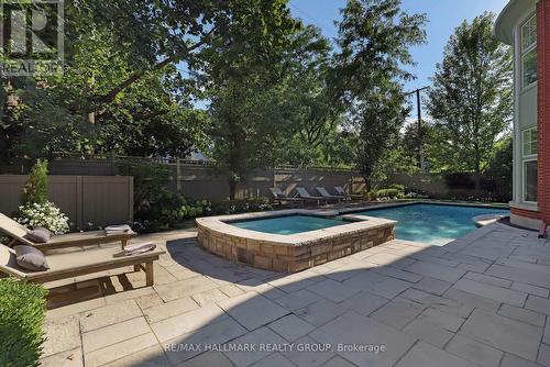 525 Piccadilly Avenue, Ottawa, ON - Outdoor With In Ground Pool With Deck Patio Veranda With Backyard