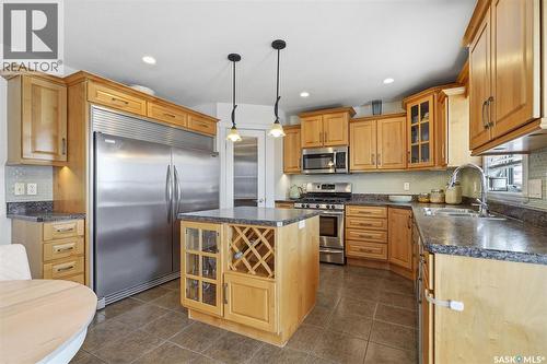 12 Longpre Crescent, Prince Albert, SK - Indoor Photo Showing Kitchen With Double Sink