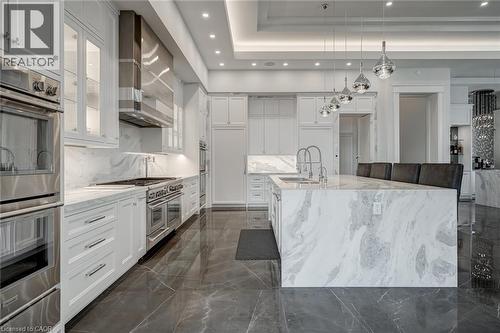 1272 Fiddlers Green Road, Ancaster, ON - Indoor Photo Showing Kitchen With Upgraded Kitchen