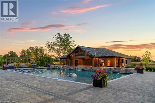 1272 Fiddlers Green Road, Ancaster, ON - Outdoor With In Ground Pool With Deck Patio Veranda