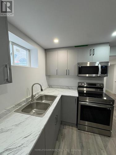 Lower - 111 Explorer Way, Thorold, ON - Indoor Photo Showing Kitchen With Double Sink