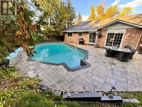 884 Silver Birch Trail, Mississauga, ON - Outdoor With In Ground Pool