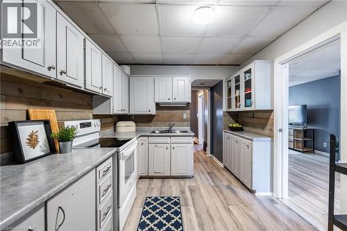 52 Connaught Avenue N, Hamilton, ON - Indoor Photo Showing Kitchen With Double Sink