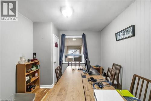 Office area featuring light wood-style floors and baseboards - 776 Britannia Avenue, Hamilton, ON - Indoor Photo Showing Office