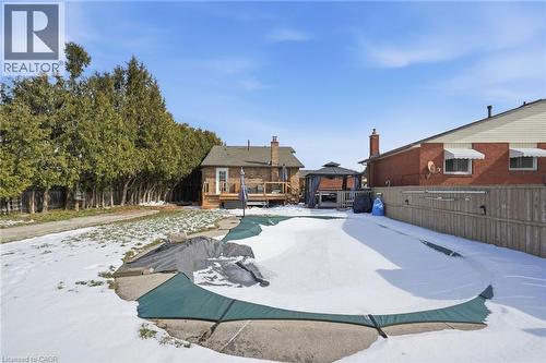 Large heated in-ground pool. - 14 Basin Crescent, Hamilton, ON - Outdoor