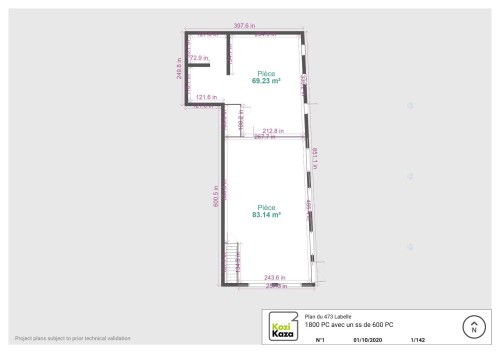 Plan (croquis) - 473-473  - 495 Rue Labelle, Saint-Jérôme, QC - Other
