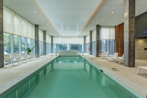 Pool - 1603-1450 Boul. René-Lévesque O., Montréal (Ville-Marie), QC - Indoor Photo Showing Other Room With In Ground Pool