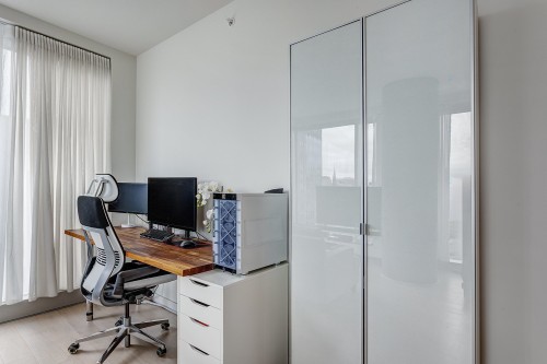 Bedroom - 1603-1450 Boul. René-Lévesque O., Montréal (Ville-Marie), QC - Indoor Photo Showing Office