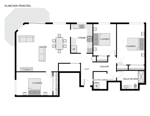 Plan (croquis) - 301-4190 Boul. St-Jean, Dollard-Des-Ormeaux, QC - Other