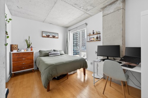 Chambre à coucher principale - 806-1045 Rue Wellington, Montréal (Le Sud-Ouest), QC - Indoor Photo Showing Bedroom