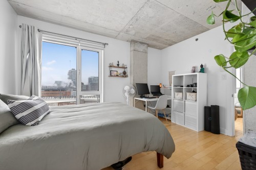 Chambre à coucher principale - 806-1045 Rue Wellington, Montréal (Le Sud-Ouest), QC - Indoor Photo Showing Bedroom