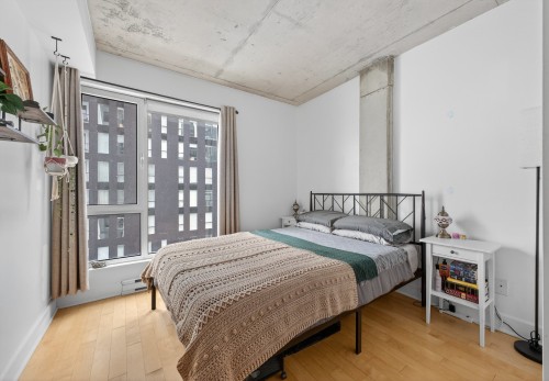 Chambre à coucher - 806-1045 Rue Wellington, Montréal (Le Sud-Ouest), QC - Indoor Photo Showing Bedroom