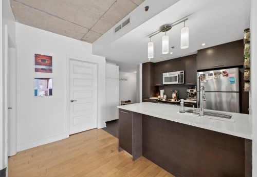 Cuisine - 806-1045 Rue Wellington, Montréal (Le Sud-Ouest), QC - Indoor Photo Showing Kitchen