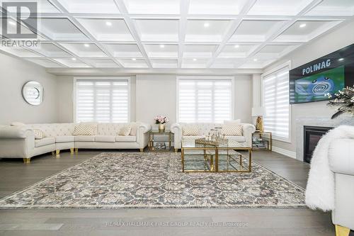 21 Souter Drive, Whitby, ON - Indoor Photo Showing Living Room With Fireplace