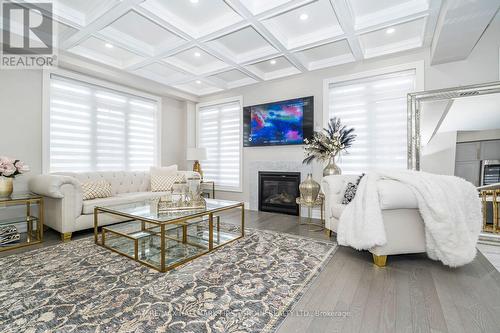 21 Souter Drive, Whitby, ON - Indoor Photo Showing Living Room With Fireplace