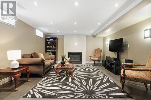 223 Annabelle Street, Hamilton, ON - Indoor Photo Showing Living Room With Fireplace