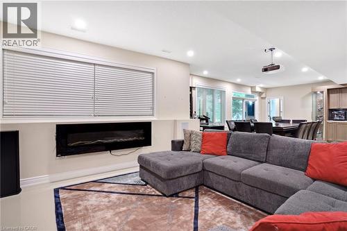 258 Edgewater Crescent Unit# 8, Kitchener, ON - Indoor Photo Showing Living Room With Fireplace