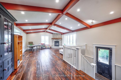 424 8Th Concession Road, Hamilton, ON - Indoor Photo Showing Other Room With Fireplace