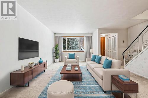 Virtually staged photo - 906 Ivanhoe Avenue, Ottawa, ON - Indoor Photo Showing Living Room