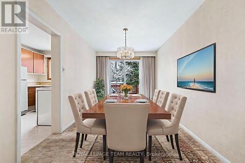 Virtually staged photo - 906 Ivanhoe Avenue, Ottawa, ON - Indoor Photo Showing Dining Room