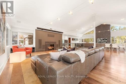 55 Willingdon Road, Ottawa, ON - Indoor Photo Showing Living Room With Fireplace