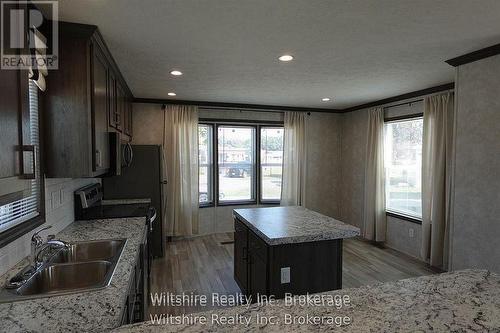9 - 11981 Plank Rd (Tillsonburg) Road, Bayham, ON - Indoor Photo Showing Kitchen With Double Sink