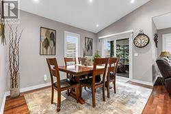 Dining area with access to rear covered deck - 