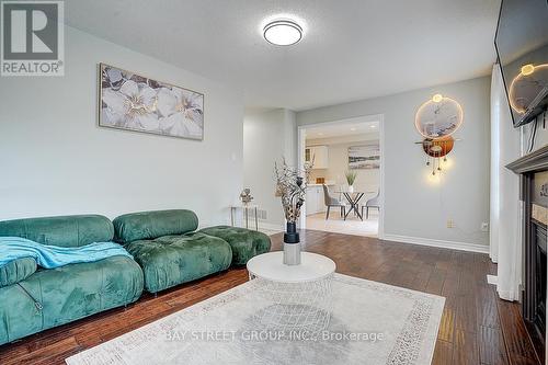 52 Whitewater Street, Whitby, ON - Indoor Photo Showing Living Room With Fireplace