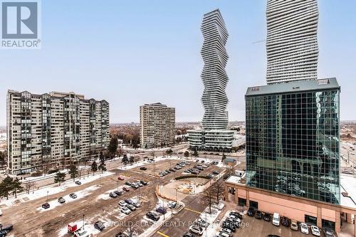 1402 - 330 Burnhamthorpe Road W, Mississauga, ON - Outdoor With Facade