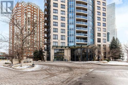 1402 - 330 Burnhamthorpe Road W, Mississauga, ON - Outdoor With Balcony With Facade