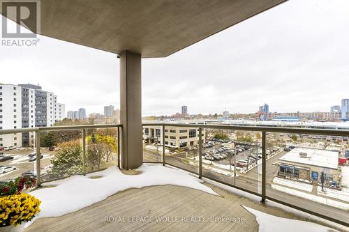 608 - 539 Belmont Avenue W, Kitchener, ON - Outdoor With Balcony With View With Exterior