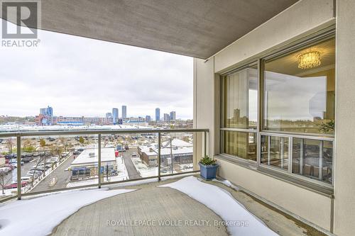 608 - 539 Belmont Avenue W, Kitchener, ON - Outdoor With Balcony With View With Exterior