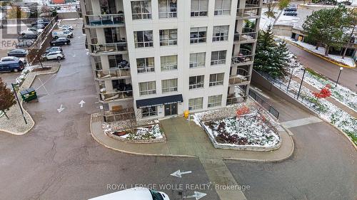 608 - 539 Belmont Avenue W, Kitchener, ON - Outdoor With Balcony With Facade