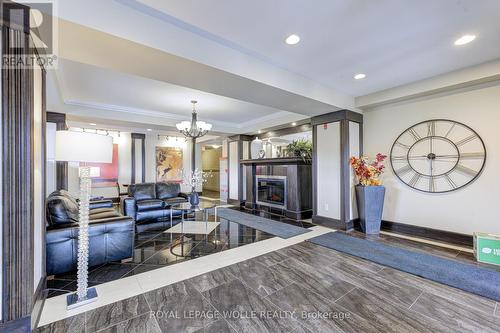 608 - 539 Belmont Avenue W, Kitchener, ON - Indoor With Fireplace