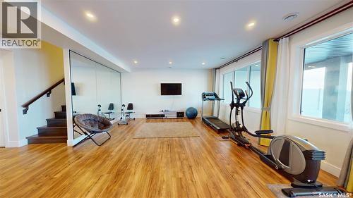407 Kenaschuk Crescent, Saskatoon, SK - Indoor Photo Showing Gym Room