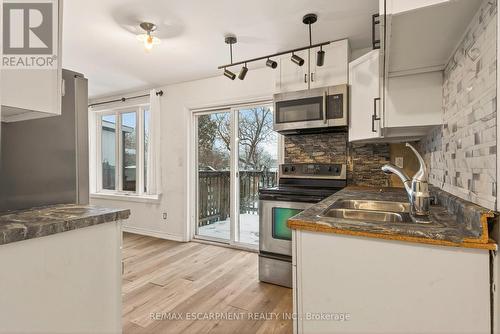 218 East 8Th Street, Hamilton, ON - Indoor Photo Showing Kitchen With Double Sink
