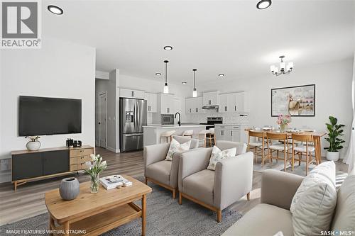 134 Chelsom Bend, Saskatoon, SK - Indoor Photo Showing Living Room