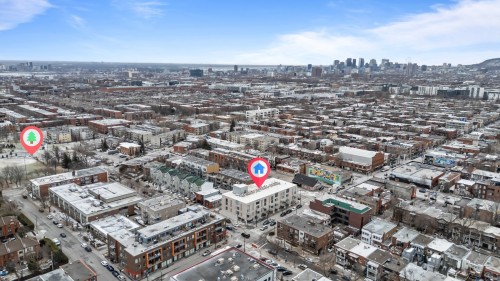 Aerial photo - 208-3328 Rue Masson, Montréal (Rosemont/La Petite-Patrie), QC - Outdoor With View
