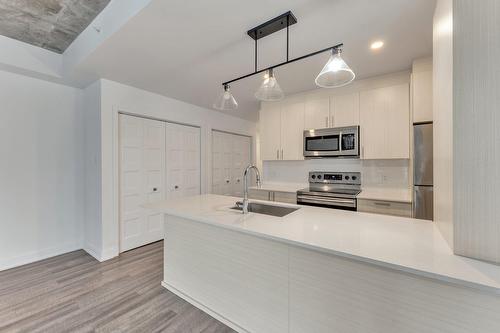 Cuisine - 312-1295 Rue Des Carrières, Montréal (Rosemont/La Petite-Patrie), QC - Indoor Photo Showing Kitchen With Double Sink With Upgraded Kitchen