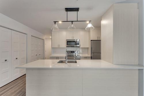 Cuisine - 312-1295 Rue Des Carrières, Montréal (Rosemont/La Petite-Patrie), QC - Indoor Photo Showing Kitchen With Double Sink With Upgraded Kitchen