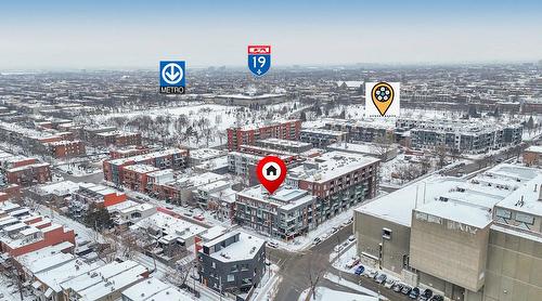 Photo aérienne - 312-1295 Rue Des Carrières, Montréal (Rosemont/La Petite-Patrie), QC - Outdoor With View