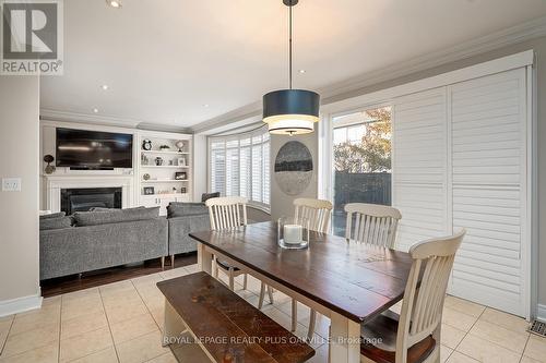 3339 Skipton Lane, Oakville, ON - Indoor Photo Showing Dining Room With Fireplace
